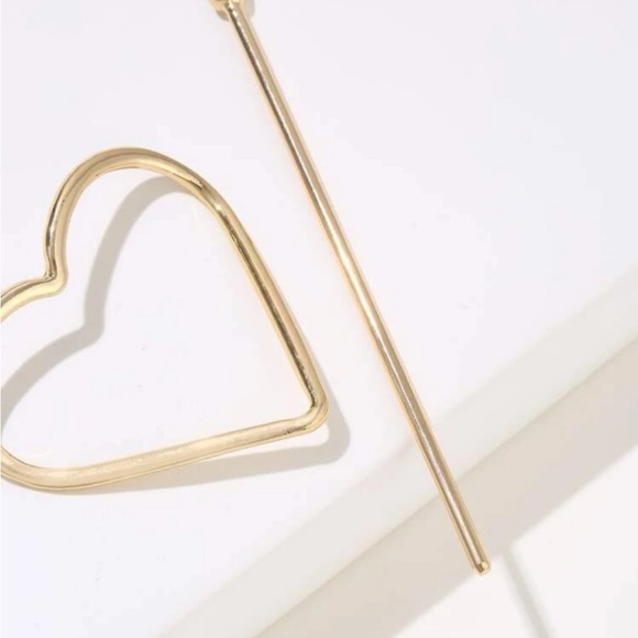 NEW Gold Heart Hairpin - Picture 3 of 5